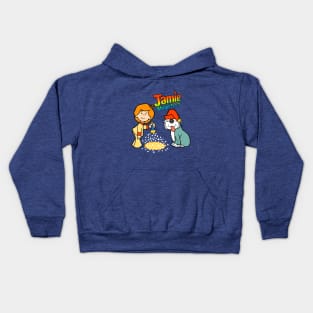 Jamie and the magic torch 1980s Kids Hoodie